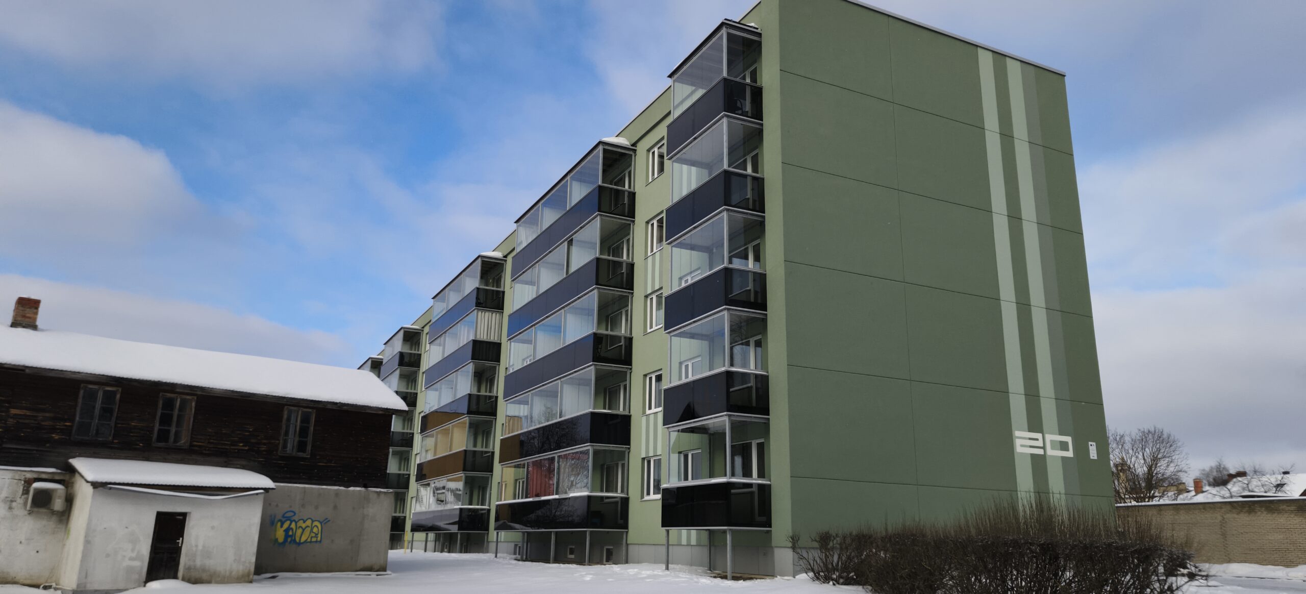 Kredex toetusega renoveeritud kortermaja